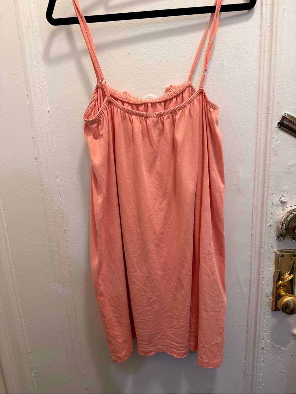 LAKE Pima Ruffle Nightgown in Coral - Picture 3 of 6